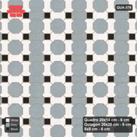 Interlock (Pasco) 20x14 cm · QUA-379 · Quadro-Octagon-8x8 grid, alternating Quadro files (Tuxedo), Kerb 25B kerb