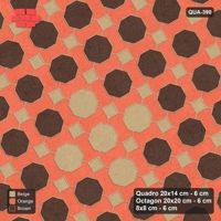 Interlock (Pasco) 20x14 cm · QUA-390 · Quadro-Octagon-8x8 grid, diamond octagon feature, 30 deg (Autumn), no kerb