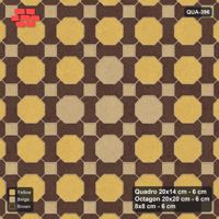 Interlock (Pasco) 20x14 cm · QUA-396 · Quadro-Octagon-8x8 grid, diamond octagon feature (Harvest Gold), no kerb