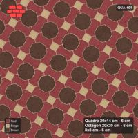 Interlock (Pasco) 20x14 cm · QUA-401 · Quadro-Octagon-8x8 grid, uniform roles, 60 deg (Tuscany), Kerb 40F kerb