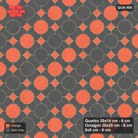 Interlock (Pasco) 20x14 cm · QUA-405 · Quadro-Octagon-8x8 grid, striped octagon rows, 45 deg (Ember), no kerb