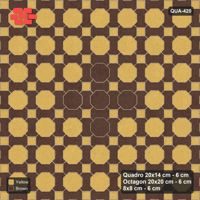 Interlock (Pasco) 20x14 cm · QUA-420 · Quadro-Octagon-8x8 grid, diamond octagon feature (Harvest), no kerb