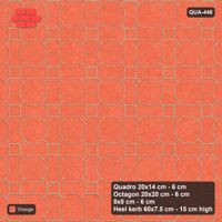 Interlock (Pasco) 20x14 cm · QUA-446 · Quadro-Octagon-8x8 grid, uniform roles (Coral), Heel kerb 75x150x600 kerb