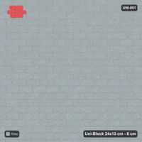 Interlock (Pasco) 24x13 cm · UNI-001 · Plain field, straight lay
