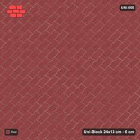 Interlock (Pasco) 24x13 cm · UNI-005 · Plain field, 45-degree lay