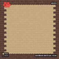 Interlock (Pasco) 24x13 cm · UNI-014 · Accent border courses, straight lay