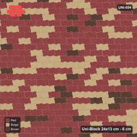Interlock (Pasco) 24x13 cm · UNI-034 · Soft tonal blend, straight lay, kerb frame