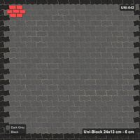 Interlock (Pasco) 24x13 cm · UNI-042 · Accent border courses, straight lay, kerb frame