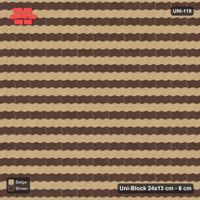 Interlock (Pasco) 24x13 cm · UNI-119 · Alternating horizontal courses (1-1), straight lay (Sandstone)