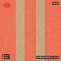 Interlock (Pasco) 24x13 cm · UNI-206 · Twin feature bands, quarter-turn lay (Clay Court)