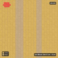 Interlock (Pasco) 24x13 cm · UNI-220 · Twin feature bands, quarter-turn lay (Desert Sun)