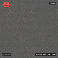 Interlock (Pasco) 32x15 cm · VSH-002 · Turned chevron columns, solid tone, kerb
