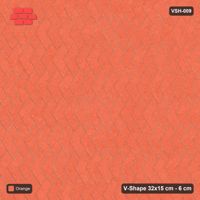 Interlock (Pasco) 32x15 cm · VSH-009 · Turned chevron columns, solid tone