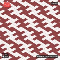 Interlock (Pasco) 32x15 cm · VSH-029 · Zigzag rows, block checker 3x2, kerb