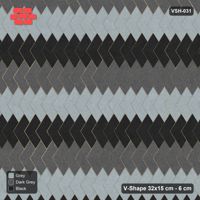 Interlock (Pasco) 32x15 cm · VSH-031 · Turned chevron columns, alternating column colours, kerb