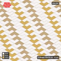 Interlock (Pasco) 32x15 cm · VSH-035 · Zigzag rows, accent chevrons every 6