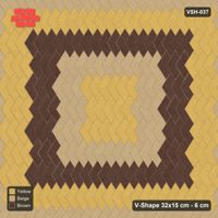 Interlock (Pasco) 32x15 cm · VSH-037 · Turned chevron columns, square rings 30 cm