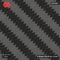 Interlock (Pasco) 32x15 cm · VSH-049 · Diagonal chevron columns, alternating column colours