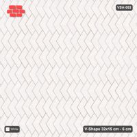 Interlock (Pasco) 32x15 cm · VSH-053 · Turned V chevron columns, solid tone