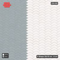 Interlock (Pasco) 32x15 cm · VSH-059 · V chevron columns, two-tone left and right halves