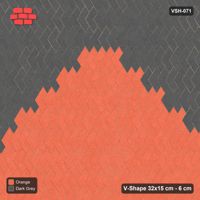 Interlock (Pasco) 32x15 cm · VSH-071 · Turned V chevron columns, large arrow wedge feature