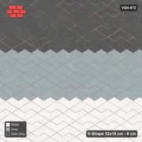 Interlock (Pasco) 32x15 cm · VSH-072 · V zigzag rows, graded three-band horizontal