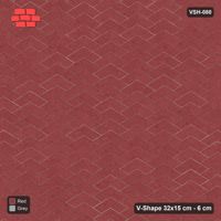 Interlock (Pasco) 32x15 cm · VSH-080 · V chevron columns, solid field, contrast kerb