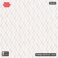 Interlock (Pasco) 32x15 cm · VSH-081 · Turned V zigzag rows, solid field, contrast kerb