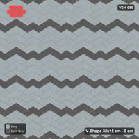 Interlock (Pasco) 32x15 cm · VSH-086 · V chevron columns, chevron stripe every 4 courses