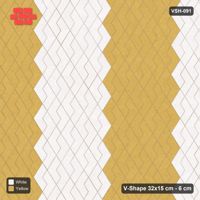 Interlock (Pasco) 32x15 cm · VSH-091 · Turned V zigzag rows, wide 5-course chevron bands