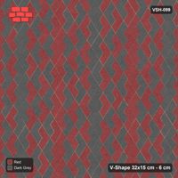 Interlock (Pasco) 32x15 cm · VSH-099 · Turned V zigzag rows, orientation two-tone, 3-course