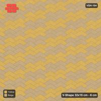 Interlock (Pasco) 32x15 cm · VSH-104 · V chevron columns, narrow reverse diagonals