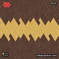 Interlock (Pasco) 32x15 cm · VSH-107 · Turned V zigzag rows, centre feature band, kerbed