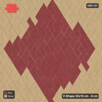 Interlock (Pasco) 32x15 cm · VSH-121 · Turned V zigzag rows, large diamond medallion