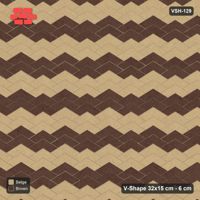 Interlock (Pasco) 32x15 cm · VSH-129 · V chevron columns, 2-course chevron bands