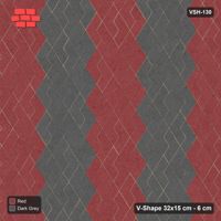 Interlock (Pasco) 32x15 cm · VSH-130 · Turned V zigzag rows, 3-course chevron bands, kerbed