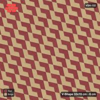 Interlock (Pasco) 32x15 cm · VSH-132 · Reverse diagonal V zigzag rows, alternating column colours