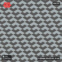 Interlock (Pasco) 32x15 cm · VSH-137 · V zigzag rows, two-tone by paver orientation