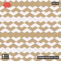Interlock (Pasco) 32x15 cm · VSH-139 · V zigzag rows, orientation two-tone, 3-course