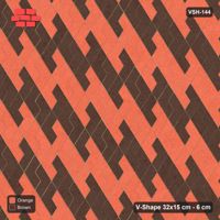 Interlock (Pasco) 32x15 cm · VSH-144 · Turned V zigzag rows, narrow reverse diagonals