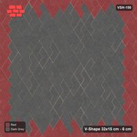 Interlock (Pasco) 32x15 cm · VSH-150 · Turned V zigzag rows, accent edge course, kerbed