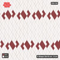 Interlock (Pasco) 32x15 cm · VSH-154 · Turned V zigzag rows, twin feature bands