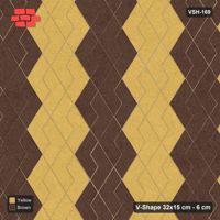 Interlock (Pasco) 32x15 cm · VSH-169 · Turned V zigzag rows, 2-course chevron bands, kerbed