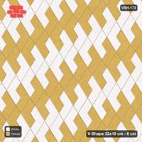 Interlock (Pasco) 32x15 cm · VSH-173 · Turned V zigzag rows, paired column colours, kerbed
