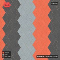 Interlock (Pasco) 32x15 cm · VSH-189 · Turned V zigzag rows, 3-tone 3-course bands