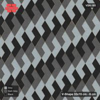 Interlock (Pasco) 32x15 cm · VSH-193 · Turned V zigzag rows, 3-tone column stripes, kerbed