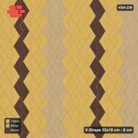 Interlock (Pasco) 32x15 cm · VSH-239 · Turned V zigzag rows, double stripes with centre line