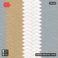Interlock (Pasco) 32x15 cm · VSH-246 · V chevron columns, 3-tone paired columns, kerbed