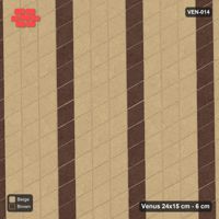 Interlock (Pasco) 24x15 cm · VEN-014 · Lattice-axis stripes B, turned 60 deg, kerb frame