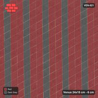 Interlock (Pasco) 24x15 cm · VEN-021 · Lattice-axis stripes B, turned 60 deg